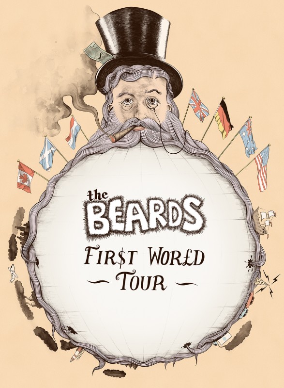 The Beards First World Tour Poster