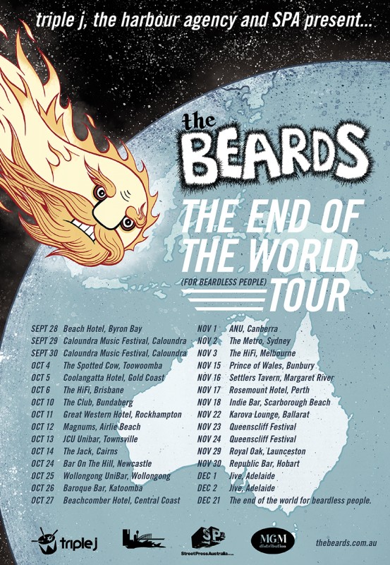 2012 End of The World (for beardless people) Tour Poster