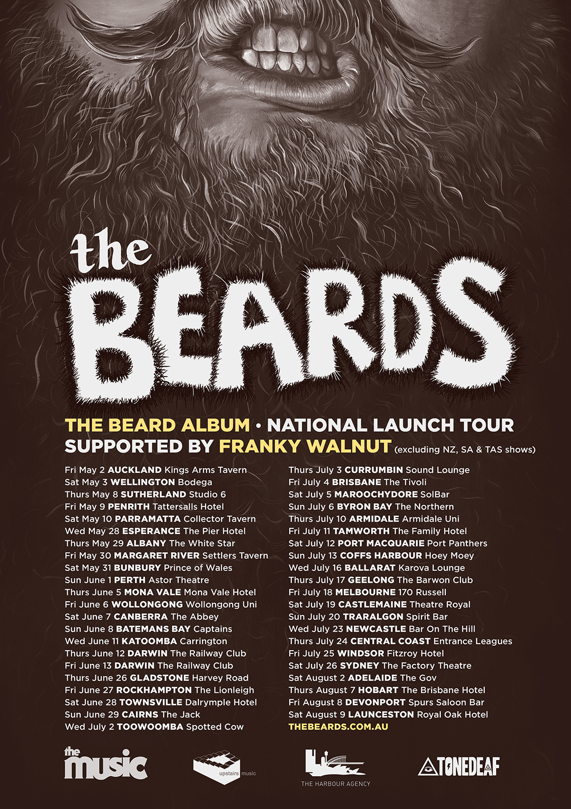 2014 TOUR LAUNCH POSTER_THE BEARD ALBUM_web image_all dates