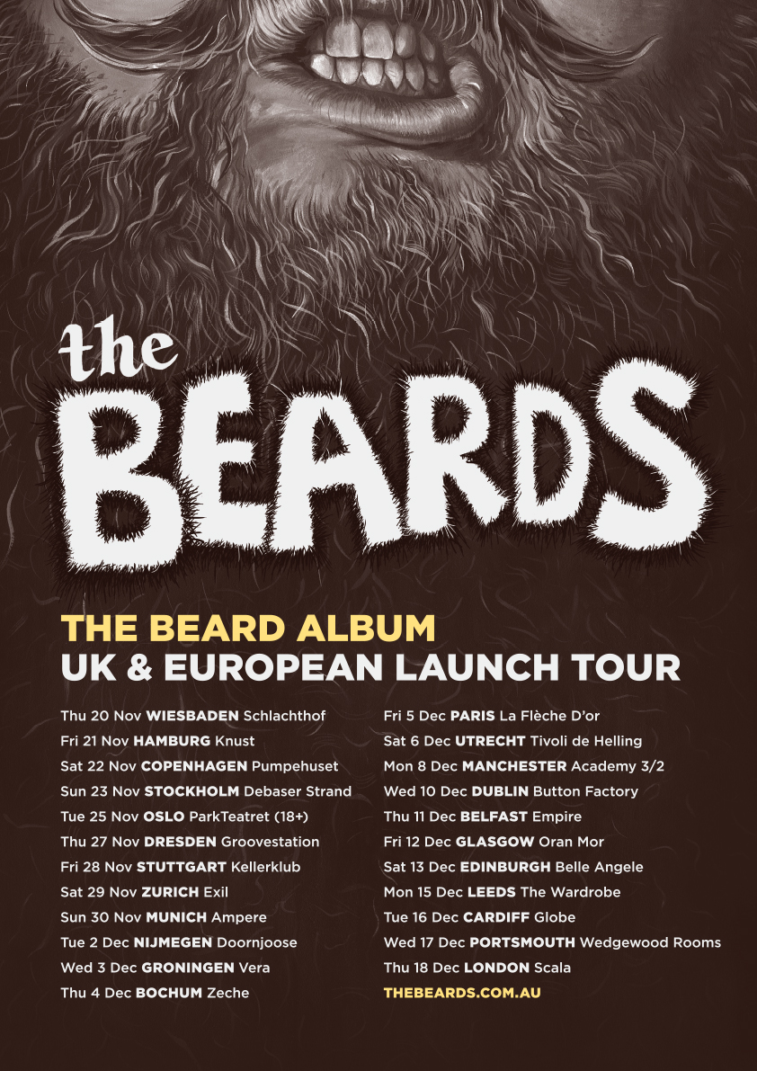 2014 TOUR LAUNCH POSTER_THE BEARD ALBUM_web_all europe dates_v3